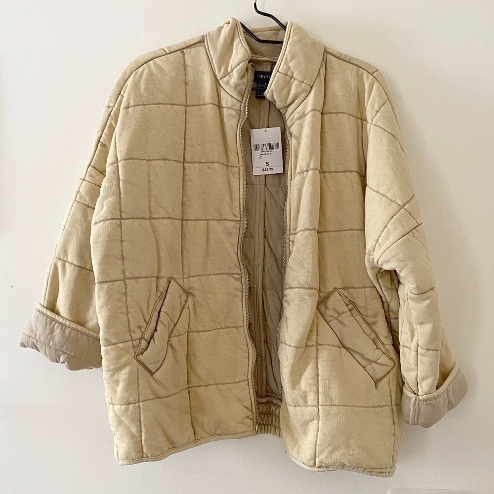 Forever 21 Dolman quilted jacket Free People dupe